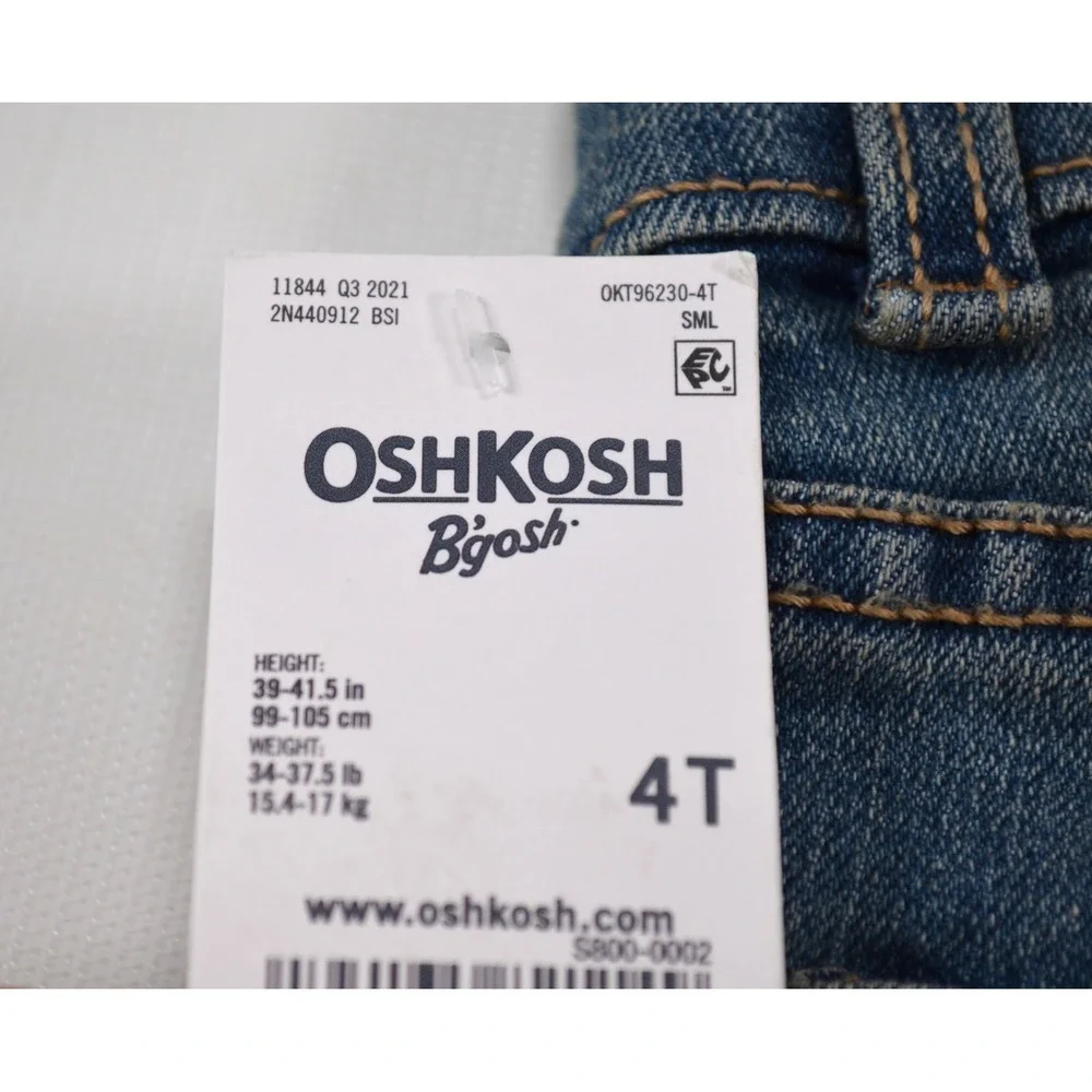Nwt's OshKosh B'gosh Blue‎ Jeans 4T Toddler Boy Classic